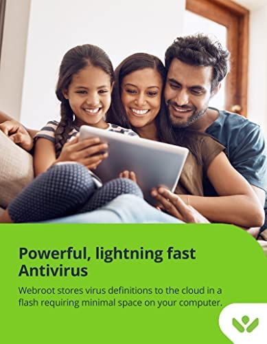Webroot Internet Security Complete | Antivirus Software 2022 |10 Device | 1 Year Download for PC/Mac/Chromebook/Android/IOS + Password Manager, Performance Optimizer & Cloud Backup - Image 3