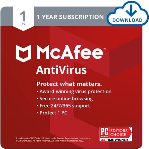McAfee AntiVirus Protection 2022 | 1 PC (Windows)| Antivirus Protection, Internet Security Software | 1 Year Subscription | Download Code - Image 2